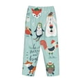 thumbnail image 3 of Lsque Christmas Winter Animals Print Women's Pajama Pants, Lounge Pant - Comfortable Home Wear,Elastic Waistband, Stylish Design-XX-Large, 3 of 9