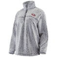thumbnail image 2 of Women's G-III 4Her by Carl Banks Gray San Francisco 49ers Sherpa Quarter-Zip Pullover Jacket, 2 of 5