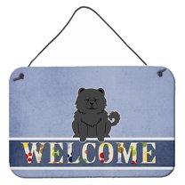Chow Chow Black Welcome Wall or Door Hanging Prints