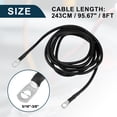 thumbnail image 3 of Car Marine Battery Inverter Cable 5/16"-3/8" 8ft Battery Copper Wire Black, 3 of 7