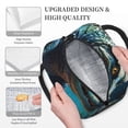 thumbnail image 3 of Yiaed Starry Sky Colorful Crocodile A Print Lunch Bag Adult Insulated Lunch Box, Leakproof Cooler Food Lunch Containers Reusable High Capacity Lunch Tote Bags-One Size, 3 of 6