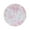 Pink, variant on Efavormart 6 Pack White Gold Floral Acrylic Charger Plates in French Toile Pattern, Round Dinner Charger Event Tabletop Decor - 13"