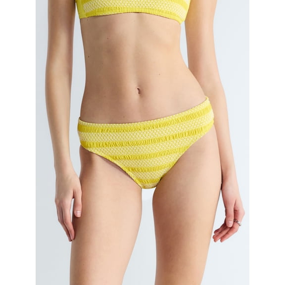Free Assembly's Women's Textured Mid Rise Bikini Bottoms, Sizes XS-XL