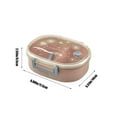 thumbnail image 6 of MICLOZYT Bento Box,Bento Lunch Box,with Leak-resistant Dividers and Lid, for Dining Out,Work,Under $10, 6 of 7