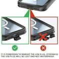 thumbnail image 6 of Feishell Waterproof Case for Apple iPhone 15 Plus,Built in Magnets for MagSafe Charger,Shockproof Full Body Protection Dustproof Snowproof Heavy Duty Rugged Magnetic Phone Cover,Black, 6 of 15