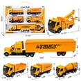 thumbnail image 2 of Esaierr Baby Toddler Toys Small Construction Construction Truck Toys Alloy Toy Sets Skid Row Car Model Toys Boys Toys 5PCS, 2 of 7