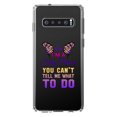 thumbnail image 1 of DistinctInk Clear Shockproof Hybrid Case for Samsung Galaxy S10 (6.1" Screen) - TPU Bumper Acrylic Back Tempered Glass Screen Protector - I'm a Fairy Princess Can't Tell Me What To Do, 1 of 2