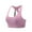 Pink, variant on Sports Bras for Women Cozy Running Padded Bralette Workout Activewear Bra Athletic Yoga Vest Stretch Marble Print Elastic Camouflage M