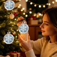 thumbnail image 6 of Qwtwty Glowing Christmas Story Ornament, Light-Up Mini Holiday Scene Christmas Tree Hanging Decoration with Warm LED Light, 6 of 6