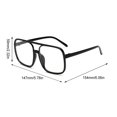 thumbnail image 3 of Sonducket Gafas ópticas Gafas con montura negra Protección de moda Accesorios de ropa de marco grande para protección de ojos Lentes negro bordeado blanco, 3 of 6