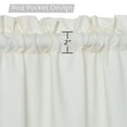 thumbnail image 4 of Waterproof Tier Curtain, Rod Pocket Soft Microfiber Seersucker Fabric Embossed Textured Small Curtain, 4 of 7