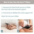 thumbnail image 6 of Core Products Air Core Adjustable Tri-Core Cervical Pillow, Inflatable Back and Neck Support, 6 of 7