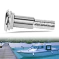 thumbnail image 1 of Tuyau de Raccord de Coque Traversante en Acier Inoxydable Filetage Marin Robuste DRAIN 3/4 Pouces Argent 316 Acier Inoxydable Bateau YACHT Remorque, 1 of 7