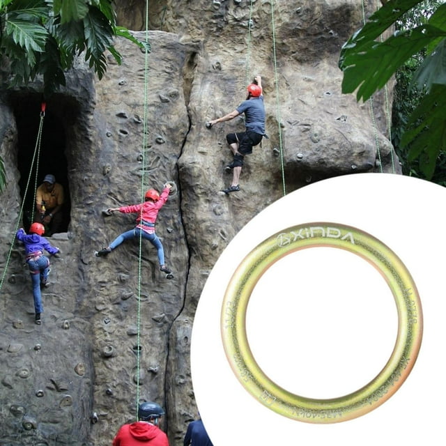 Equipo conector de cuerda de anillo de Rappel, Hardware de anillo de conexión de Rappel multiusos para trabajo aéreo, deportes, escalada de árboles