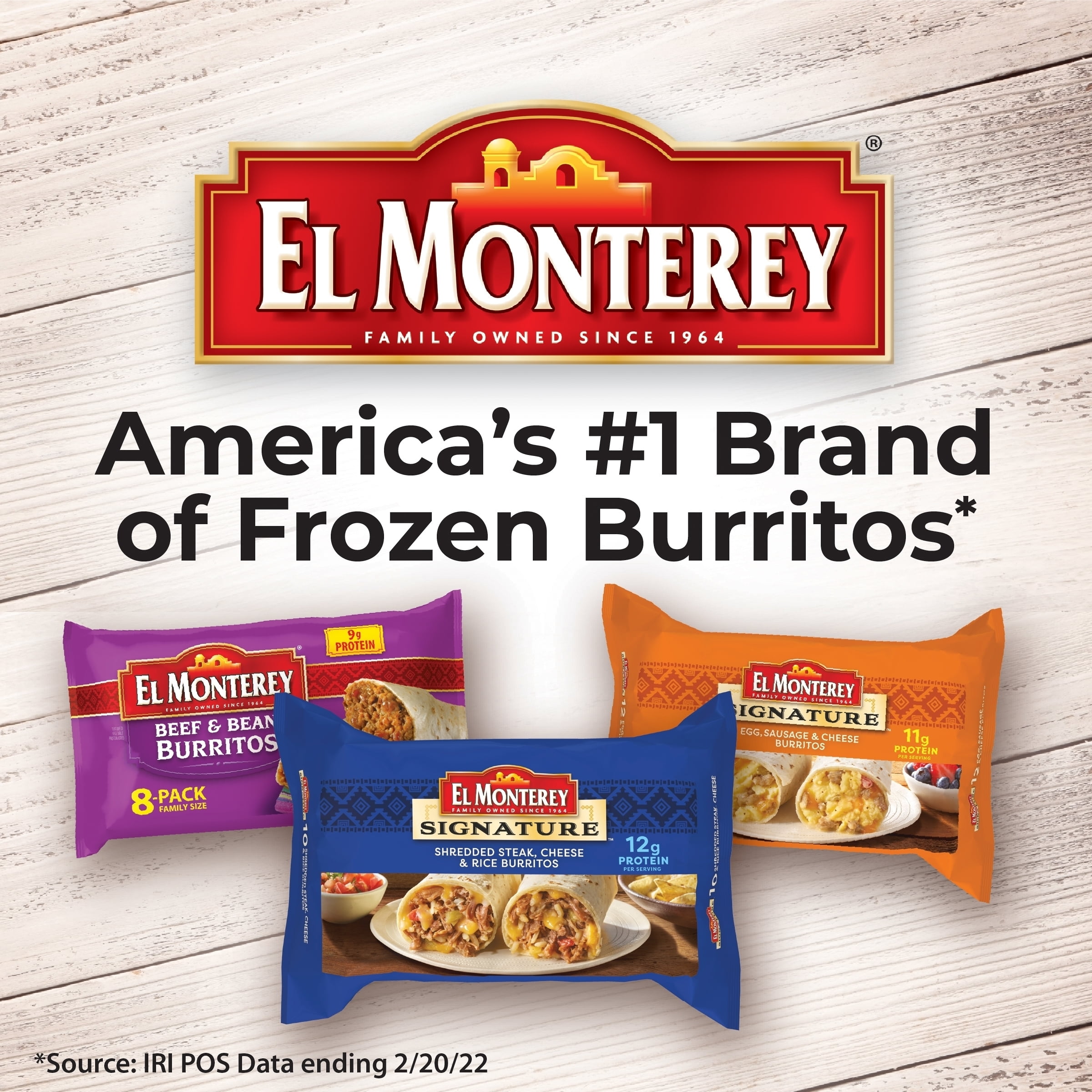 El Monterey Signature Chicken & Monterey Jack Cheese Chimichangas - 12 CT