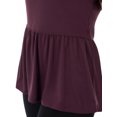 thumbnail image 4 of Wright's Womens Short Sleeve Peplum Waist Top, 4 of 6