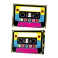 thumbnail image 2 of 2 cajas de recuerdos de fiesta de los años 80, cajas de golosinas para fiestas, Navidad, Halloween, estilo hip hop nostálgico, caja de regalo Gable, 2 of 9