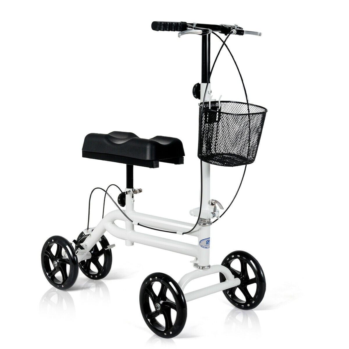 Medical Steerable Knee Walker with Dual Braking SystemWhite Walmart
