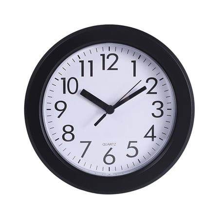 Yesbay Modern Wall Clock Large Numerals Design Easy-to-Read Battery Operated Silent Non-Ticking Decorative Hanging Clock
