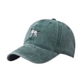 thumbnail image 2 of Summer Hot Sales Under $5 Green Baseball Caps GIJNRIUIUA Dogs Embroidery Solid Color Hat Personality Outdoor Print Breathable Mesh Hat Hats, 2 of 5
