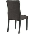 thumbnail image 3 of Modway Duchess Dining Chair Fabric Set of 2 in Brown, 3 of 5