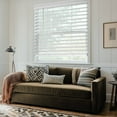 thumbnail image 2 of Chicology Cordless Privacy Faux Wood Blinds 2" Slats with Valance, Room Darkening, White, 36"W x 48"H, 2 of 7