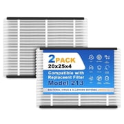 SNAPZY 213 210 Replacement Filter Compatible with AprilAire Air Purifier Models 1210 1620 2210 2216 3210 4200 2200 Upgrade Kit 1213, Merv 13 Whole House Furnace Filters 20x25x4, 2-Pack