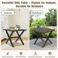thumbnail image 6 of EAGLE PEAK Harbor Haven Outdoor Metal Side Table for Small Spaces Outdoor Patio Table, 6 of 11