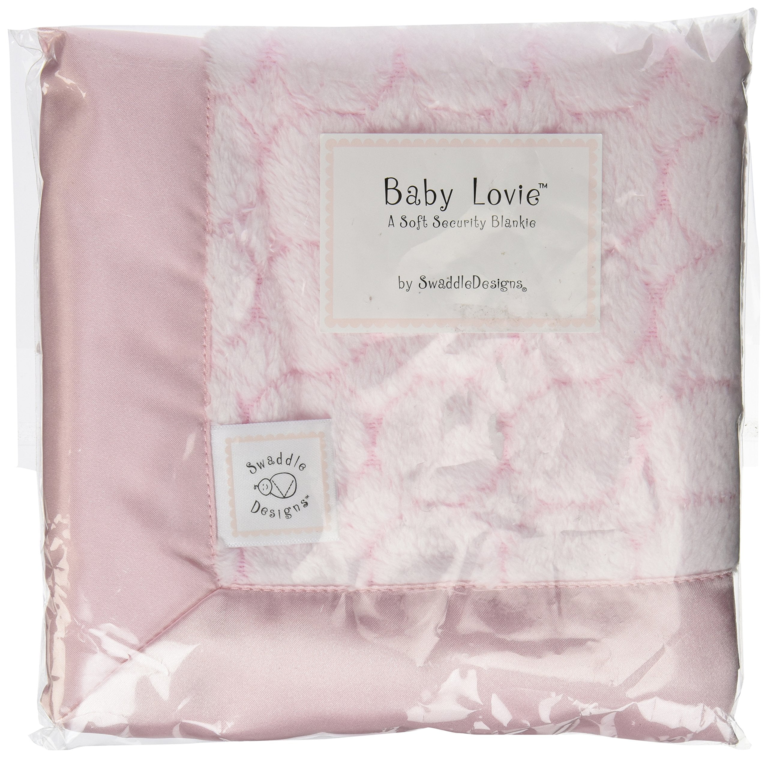 Swaddledesigns Baby Lovie, Small Security Blanket, Puff Circles With