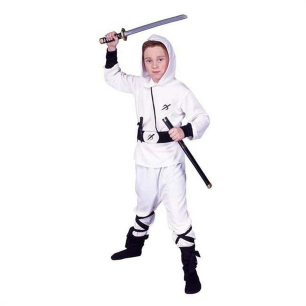RG Costumes 90243-L Costume de Ranger Ninja Blanc - Taille Enfant-Grand