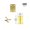 Medium Golden16x24mm, variant on 12Pcs Mini Small Heavy Duty Flat Jewelry Chest Gift Wooden Music Box Wine Case Dollhouse Cabinet Door Hinge with Screw