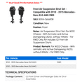 thumbnail image 2 of Front Air Suspension Strut Set - Compatible with 2010 - 2015 Mercedes-Benz E63 AMG RWD 2011 2012 2013 2014, 2 of 2