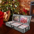 thumbnail image 3 of Sulaicai Christmas Wrapping Paper Organizer Storage,Gift Wrap Holder With Extra Pockets for Christmas Decorations,Underbed Storage for Holiday Decorations, Large Capacity Storage Box, 41x14x6, 3 of 7