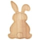 thumbnail image 1 of ColoMX Bandeja decorativa de madera rústica con forma de conejito de escritorio de Pascua, bandeja decorativa para servir, 1 of 8