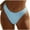 Light Blue, variant on Women's Sexy Low Waist Bikini Bottoms - Ruched Swim Briefs with Full Coverage & High-Cut Leg