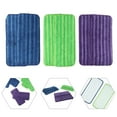 thumbnail image 2 of Reusable Mop Pads Compatible for Swiffer Wet Jet, Wet Jet Pads Refills for Swiffer Mop, 4 Pack Microfiber Replacement Pads for Hardwood Floor Cleaning, Dry Wet Mopping Cloths for 10" to 12", 2 of 9