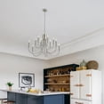thumbnail image 4 of 12-Light Nickel Chandelier, 30.7 IN Industrial Pendant Light, Retro Light Fixture for Dining Room Kitchen Island, 4 of 7