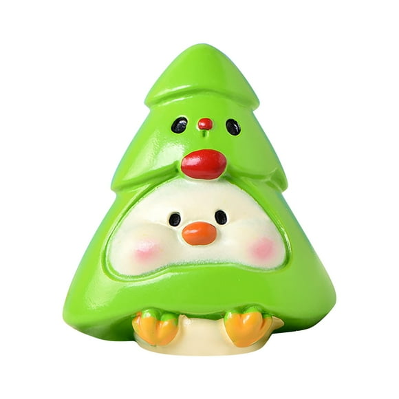 Christmas Cartoon Animal Pig Snowman Christmas Tree Cute Duck Micro Landscape Christmas Tree Snow Decoration Christmas Gifts