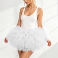 thumbnail image 4 of Kilaqueen Women's Five Layer Tulle Tutu Skirt with Elastic High Waist, Short Fluffy Costume Skirt for Dance, Rave, Party and Dress Up Outfits, 4 of 7