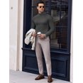 thumbnail image 3 of Ekouaer Men's Turtleneck Long Sleeve Turtle Neck Shirts, 3 of 6