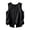 A-Black429, variant on Womens Back Split Button Sleeveless Top Round Neck Casual Everyday Loose Fit Blouse Blue