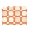 thumbnail image 7 of Yayeee Collapsible Storage Bin with Lid Fabric Closet Decorative Basket with Handles, Beige Geometric, 7 of 7