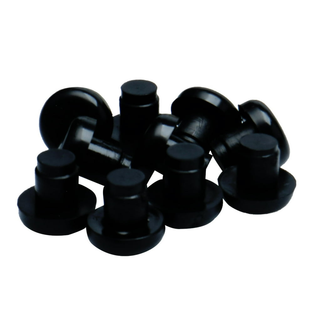 8mm Black Stem Bumpers Glide, Patio Outdoor Furniture Glass Table Top