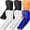 2 Pairs Black, 2 Pairs White, 1 Pair Blue, 1 Pair Orange, variant on 6 Pairs Arm Sleeves for Men Women | UPF 50 Cooling UV Sun Protection | Sports Compression Sleeves