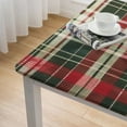 thumbnail image 5 of BANET  Give Thanks Plaid Fall Table Decor, Autumn &amp; Thanksgiving Tabletop Linens, Square Tablecloth white, 5 of 8