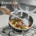 thumbnail image 3 of Carote 10-Piece Tri-Ply Stainless Steel Cookware Set with Detachable Handle, Induction Compatible, 3 of 7