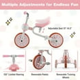thumbnail image 4 of CIPACHO 4-in-1 Kids Trike Bike with Adjustable Parent Push Handle and Seat Height, Children Bicycle for Kids and Toddler, Kids Bike for Boys and Girls Age 3-5 Years, Pink, 4 of 4