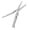Silver, variant on 2-in-1 Foldable EDC Scissors with Ruler, Mini Portable Travel Scissors for Camping Survival Outdoor Use