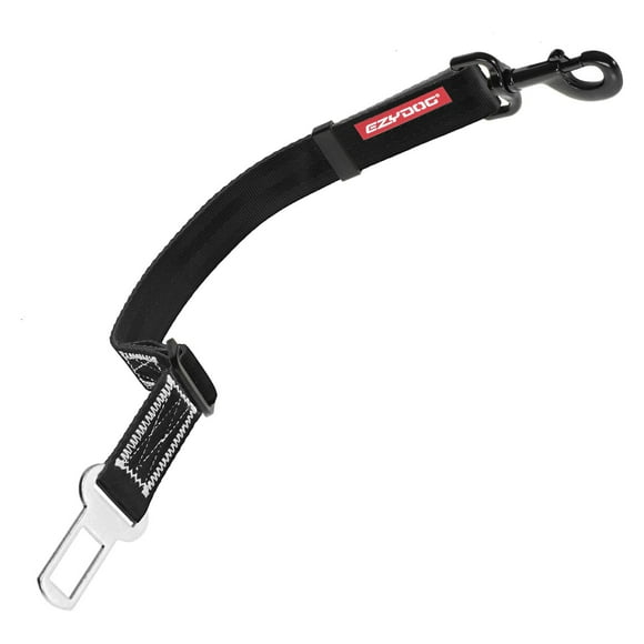 EzyDog Click - Best Dog Seat Belt Car Harness Attachment for Dogs - Adjustable Dog Restraints Seatbelts for Cars (17.5in - 26in)