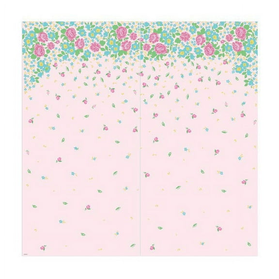 Pastel Tea Party Scene Setter Backdrop (2pcs)